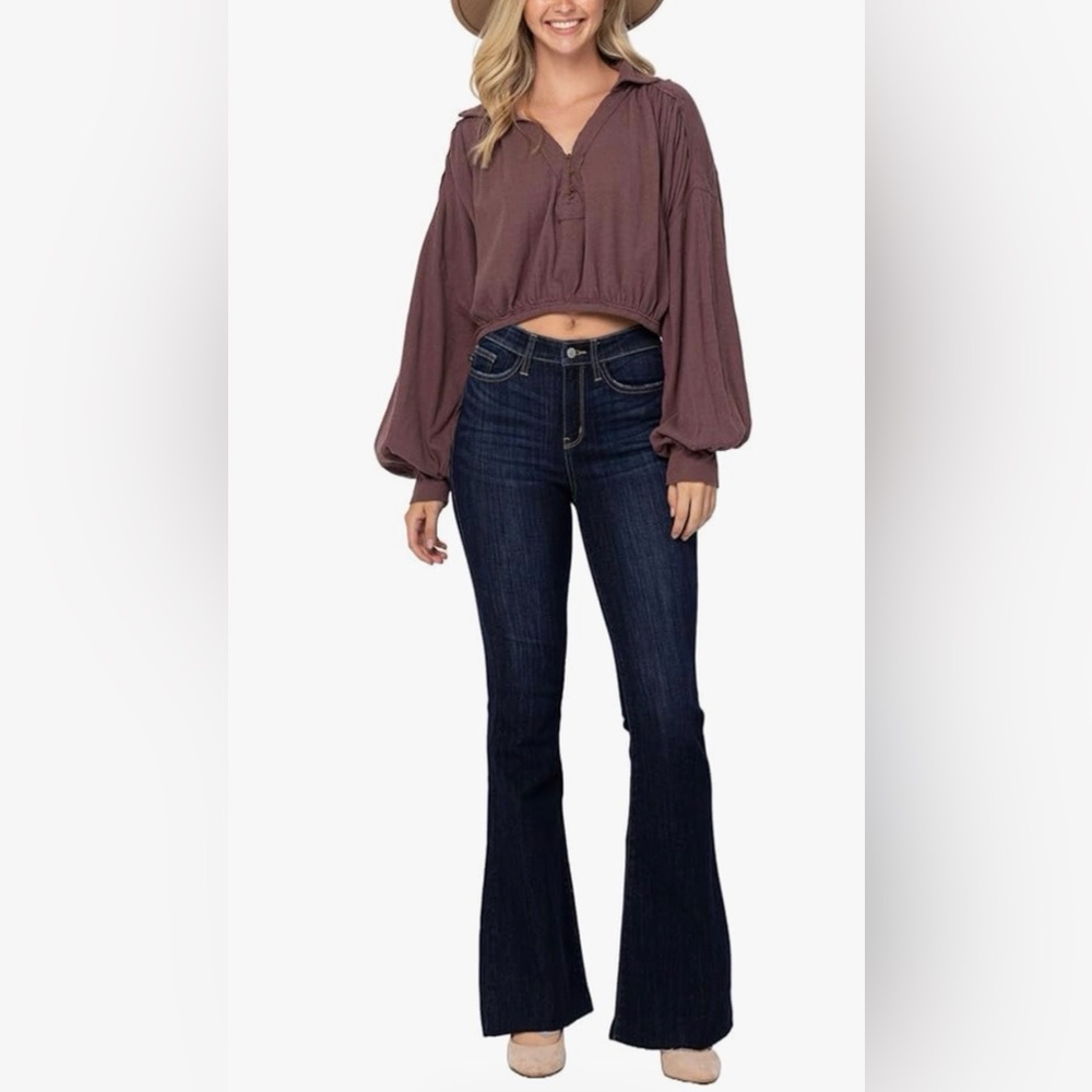 Judy Blue Dark Indigo Flare Jeans